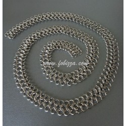 6 μέτρα/1 ρολό, 2 χιλ/στά πάχος, Σύρμα από Αλουμίνιο, Ασήμι