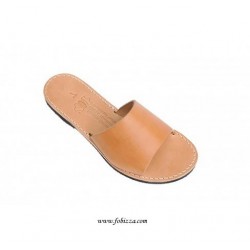 Δερμάτινες Παντόφλες για Χειροποίητες Κατασκευές, Καμελ