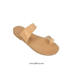 Δερμάτινες Παντόφλες για Χειροποίητες Κατασκευές, Μπεζ