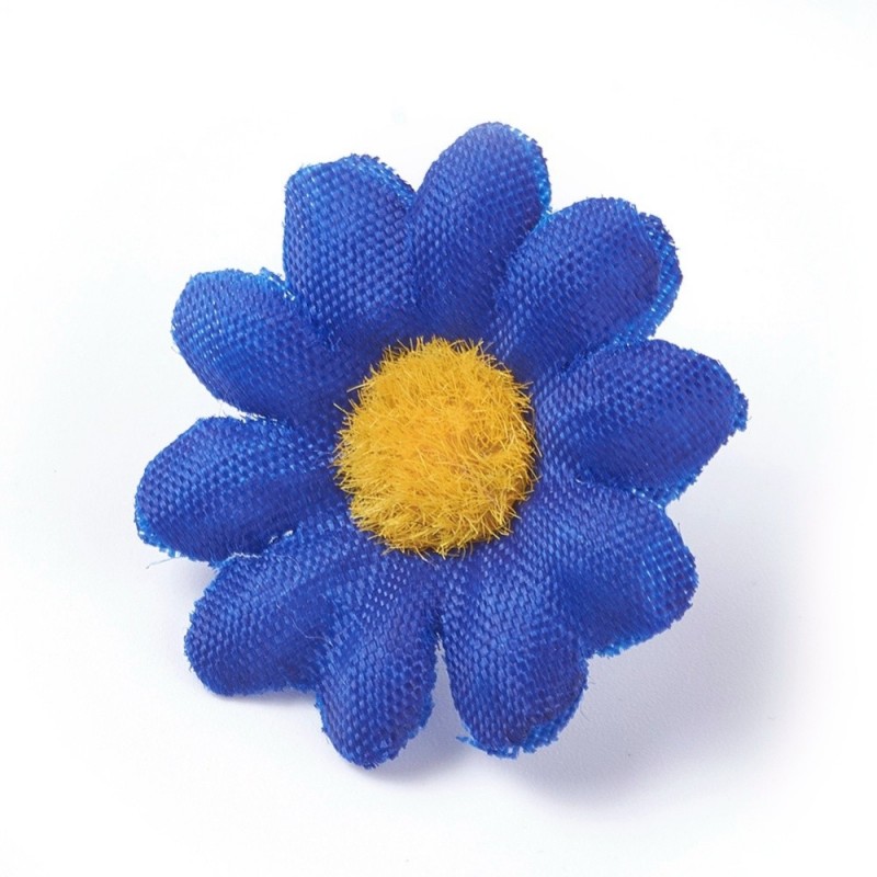 5 τεμ, 40 χλστ, Κεφαλή Τεχνητού Λουλουδιού, Μετάξωτο Πανί, για Διακόσμηση Πάρτι-Στεφάνι Γάμου, Λευκό Μαργαρίτα