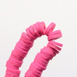 350 τεμ, 6 χλστ, Χάντρες απο Πολυμερικό Πηλό, Ροδέλα/Δίσκος, Καμέλια