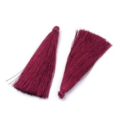2 τεμ, 80 χλστ, Βαμβακερές Φούντες, Μπορντό